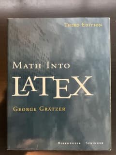 Math Into LaTeX, George Grätzer 洋書のサムネイル
