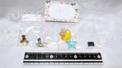 ハンドメイドパーツ　スワロフスキー　台座付きビジューパーツ　星　月のサムネイル