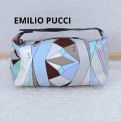 桧*様 EMILIO PUCCI エミリオプッチ ポーチ　ミニハンドバッグ ブル エミリオプッチ ミニバック ポーチ EMILIO PUCCI ブルー系 - メルカリ