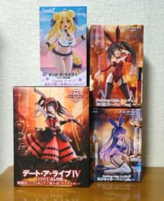 デート・ア・ライブ 時崎狂三 星宮六喰 夜刀神十香 フィギュア 4個