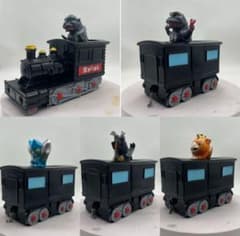 未来に帰る 列車シリーズ ソフビ レールラウンド 5体セット ソフビ