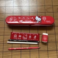 平成レトロ】Sanrio Hello Kitty 筆箱 文房具セット - メルカリ