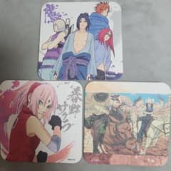 점프전 NARUTO 나루토 코스터 3장 세트