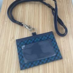 新品未使用　ファミリア　ネームホルダー　青系のサムネイル