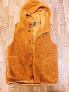 ボアくるみボタンフードベストのサムネイル
