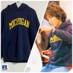 木村拓哉 着用 Russell Athletic MICHIGAN パーカー 80's RUSSELL ATHLETIC MICHIGAN パーカー キムタク - メルカリ