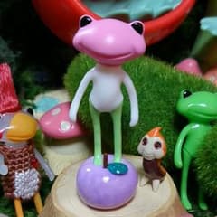 フォーチュンワンダ用スタンド☆細かいマーブルのりんごスタンド☆のサムネイル