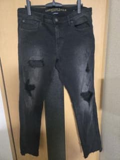 AMERICAN EAGLE ダメージデニム 36×30 ブラックのサムネイル