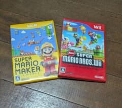 Wii U 本体 ＆ スーパーマリオメーカー＆ニュー・スーパーマリオブラザース スーパーマリオメーカー Wii Newスーパーマリオブラザーズ 説明書付き