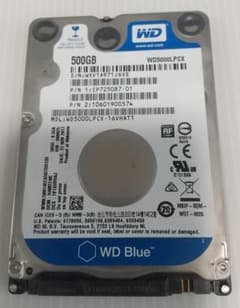 WD 500GB 内蔵型HDD （中古品）（2.5インチ）のサムネイル