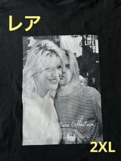 カートコバーン & コートニーラブ 2ショット Tシャツ 激レア 2XL 状態 