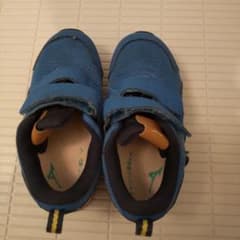 MIZUNO キッズスニーカー ブルー 面ファスナーのサムネイル