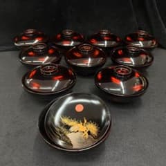 金蒔絵 吸物椀 十客 天然木　木製漆器 伝統工芸品 茶懐石　梨地切金 金蒔絵 吸物椀 十客 天然木 木製漆器 伝統工芸品 茶懐石 梨地切金