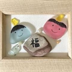 シーグラスアート mini鬼は外福は内 ♪ことり - メルカリ