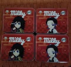 不二家 ミルキー 鬼滅の刃 缶ケース 4個セットのサムネイル