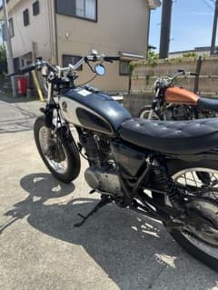 SR400黒シート ダイヤモンドステッチ SR400黒シート ダイヤモンドステッチ - メルカリ