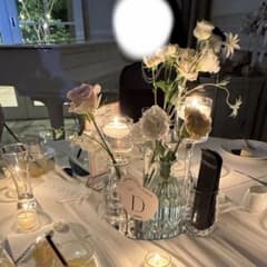 ガラス製 キャンドルホルダー 3種セット　結婚式　フラワーベースのサムネイル