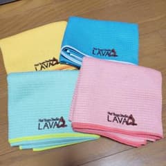LAVA ヨガ ラグ 4枚セット ピンク ライムミント ブルー オレンジイエローのサムネイル