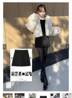 GRLハイライズミニスカート ブラック　Sのサムネイル