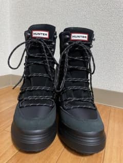 値下げ【新品未使用】HUNTER 厚底 ブーツ レディース 24.5cm 防水のサムネイル