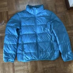 00s old uniqlo ダウンジャケット 水色　短丈のサムネイル