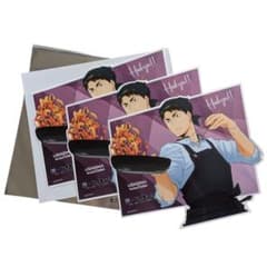 【3枚セット】大戸屋 × ハイキュー!! ビジュアルボード 牛島若利のサムネイル