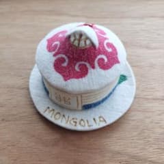 モンゴル ゲル フェルト小物入れのサムネイル