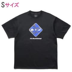新品 Sサイズ FCRB×フラグメント カモ柄 エンブレム 半袖Tシャツ 黒 