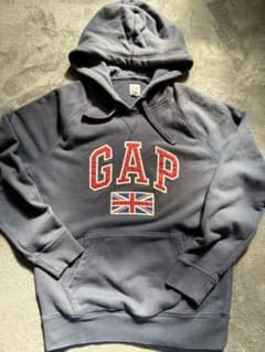 y2k 00’s old gap ジップパーカー　イギリス国旗　希少 GAPギャップ フルジップパーカー ネイビー ユニオンジャック 00s Y2K