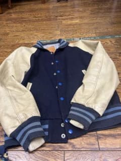 Golden Bear スタジャン M ネイビー/ホワイト Golden Bear スタジャン ネイビー×ベージュ M - メルカリ