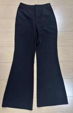 フレアパンツ 黒 ハイウエストのサムネイル