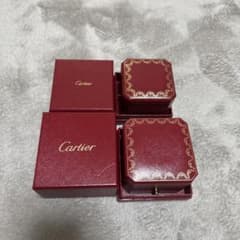 Cartier 赤 レザー ケース 2個(空箱)のサムネイル