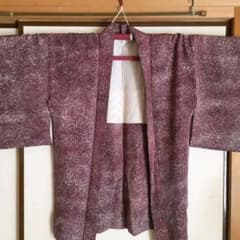 (美品)正絹　蝋たたき羽織りのサムネイル