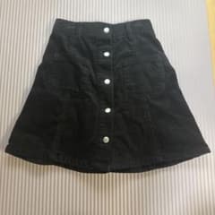 WEGOコーデュロイ黒スカート サイズSのサムネイル