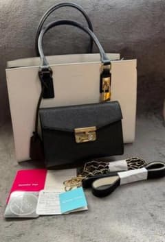 美品 Samantha Thavasa 6WAY バイカラーバッグ黒×白のサムネイル