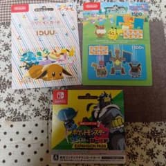 （⚠️使用済み）ポケモン　プリペイド　ダウンロードカードのサムネイル