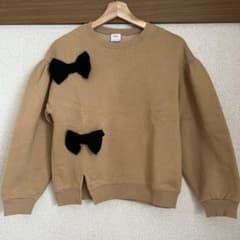 ZARAトップス　リボンキャメル色　152cmのサムネイル