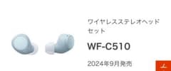 SONY WF-C510 ワイヤレスイヤホンのサムネイル