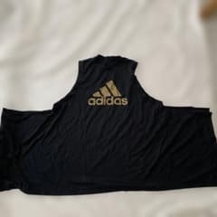 adidas×HYKE ブラック タンクトップ ゴールドロゴ - メルカリ