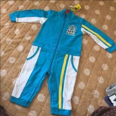 BABYDOLLラインロンパース90ターコイズのサムネイル