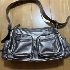 JEANASIS　ショルダーバッグ メタリックシルバーのサムネイル