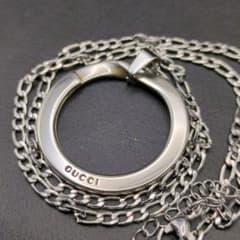 美品 GUCCI リングロゴ ネックレス グッチ シルバー 喜平 77 美品 GUCCI リング ネックレス シルバー グッチ 喜平 159 - メルカリ