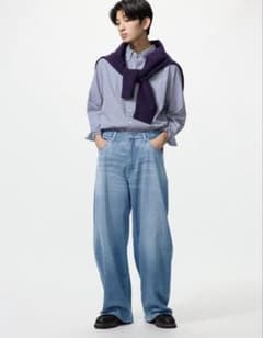 【試着のみ】EZYバレルジーンズ　UNIQLOのサムネイル