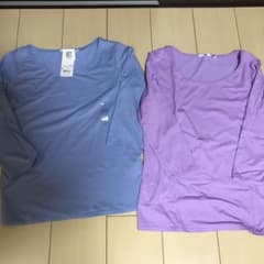 新品　ストレッチテンジクUＶ七分袖カットソーのサムネイル