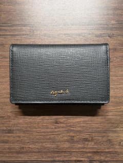 【保証書付/未使用】agnes b. 名刺入れ カードケース ブラックのサムネイル