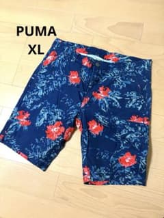 PUMA プーマ ショートパンツ 花柄 ボタニカル ネイビー XLのサムネイル