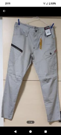 BURTLE WORKWEAR 5012 カーゴパンツ LL グレーのサムネイル