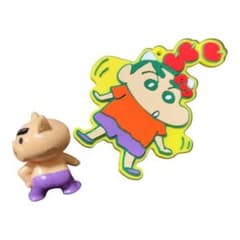 クレヨンしんちゃん　キーホルダー　ラバーキーホルダー　セット クレヨンしんちゃん ラバーキーホルダーとフィギュアセット - メルカリ