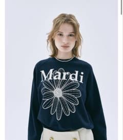 Mardi ネイビー 花柄スウェットのサムネイル
