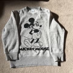Disney ミッキーマウス裏起毛 トレーナー グレーのサムネイル
